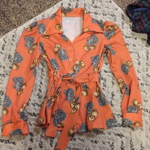 *REAL VINTANGE* from 1950’s 2 piece outfit